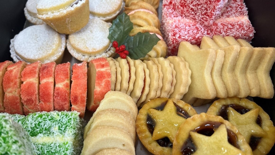 selection of Christmas baking